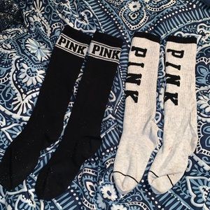 VS Pink long socks